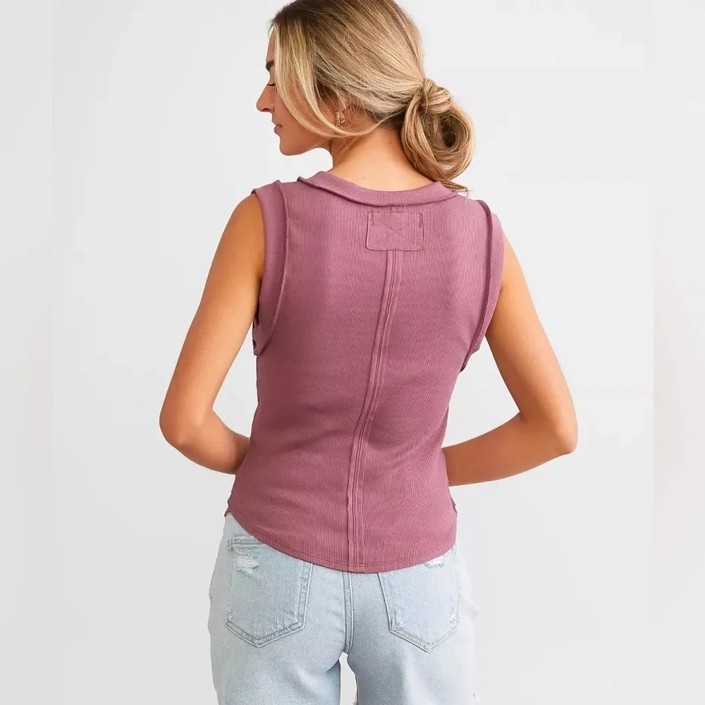 ❤️Free people Kate Ribbed Tank Top